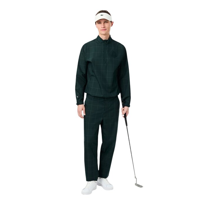 Lacoste Pantalon Golf à Carreaux Déperlant - Vert