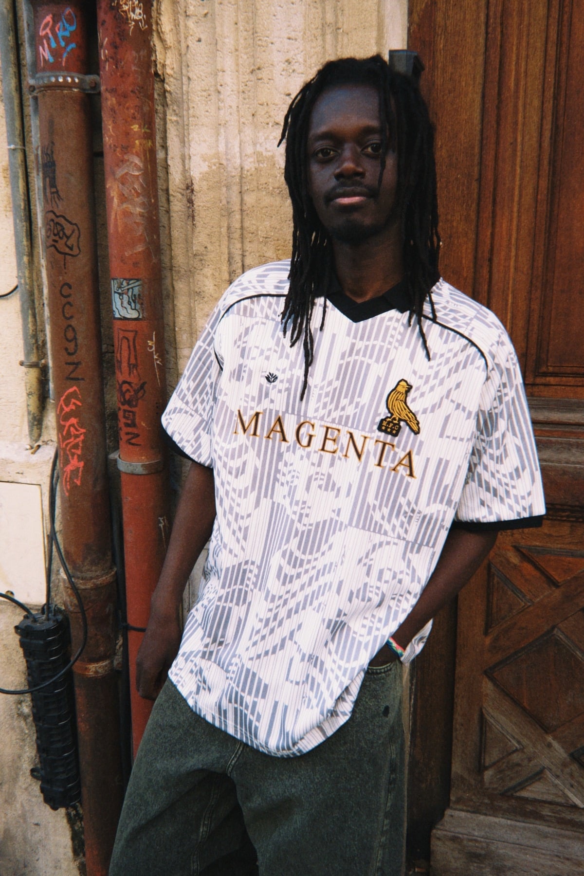 Magenta Tati Fc Jersey - White