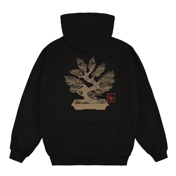 Magenta Bonsai Hoodie - Black