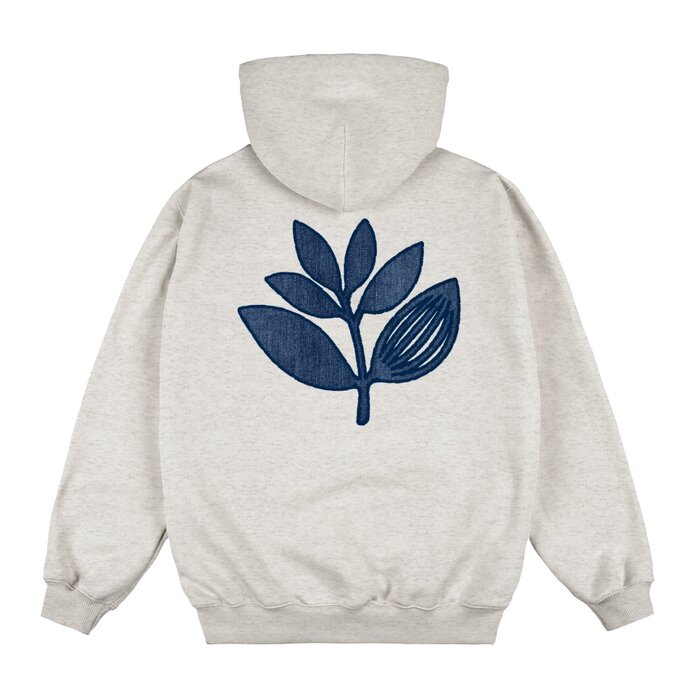 Magenta Denim Plant Hoodie - Ash