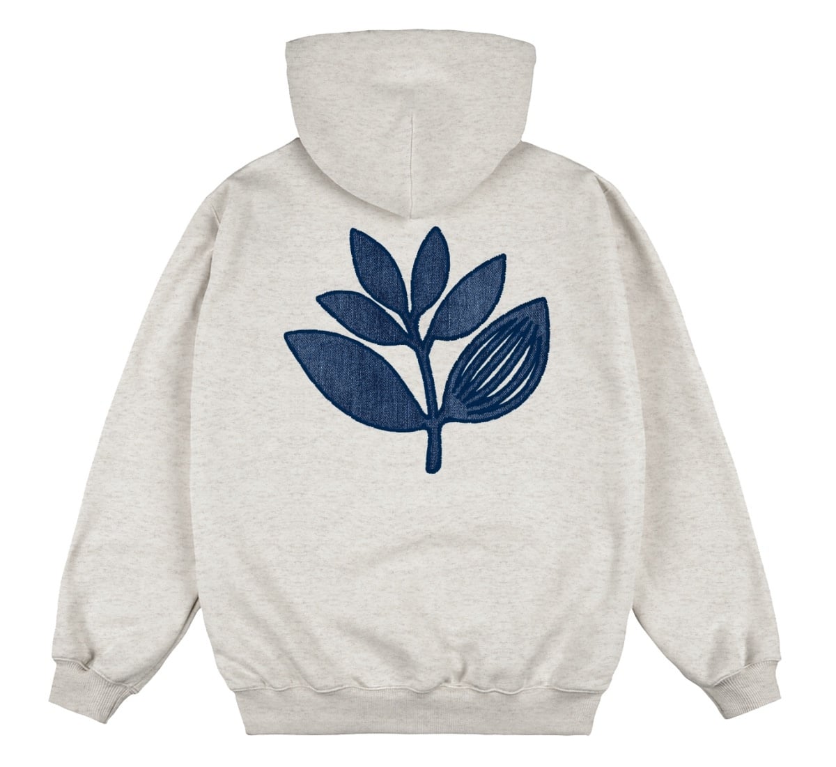 Magenta Denim Plant Hoodie - Ash