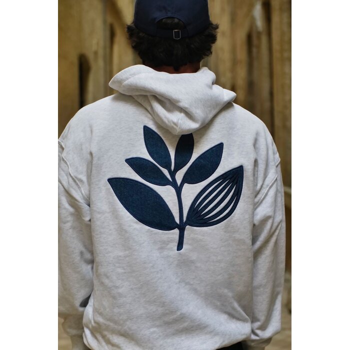 Magenta Denim Plant Hoodie - Ash