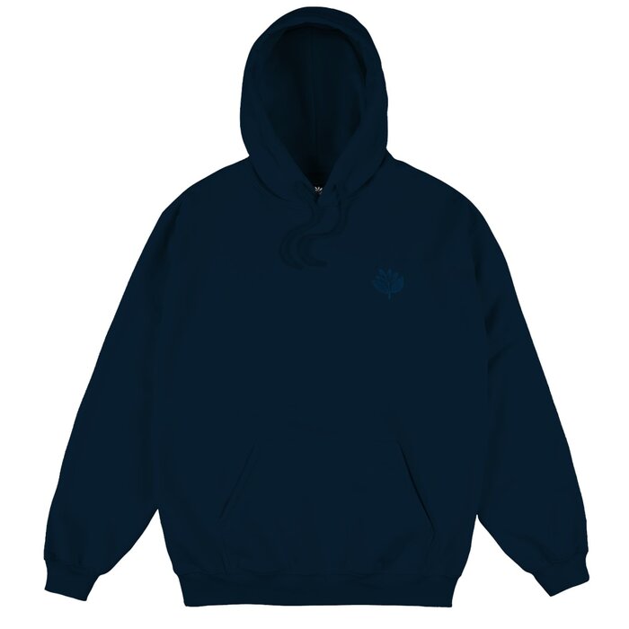 Magenta Denim Plant Hoodie - Navy