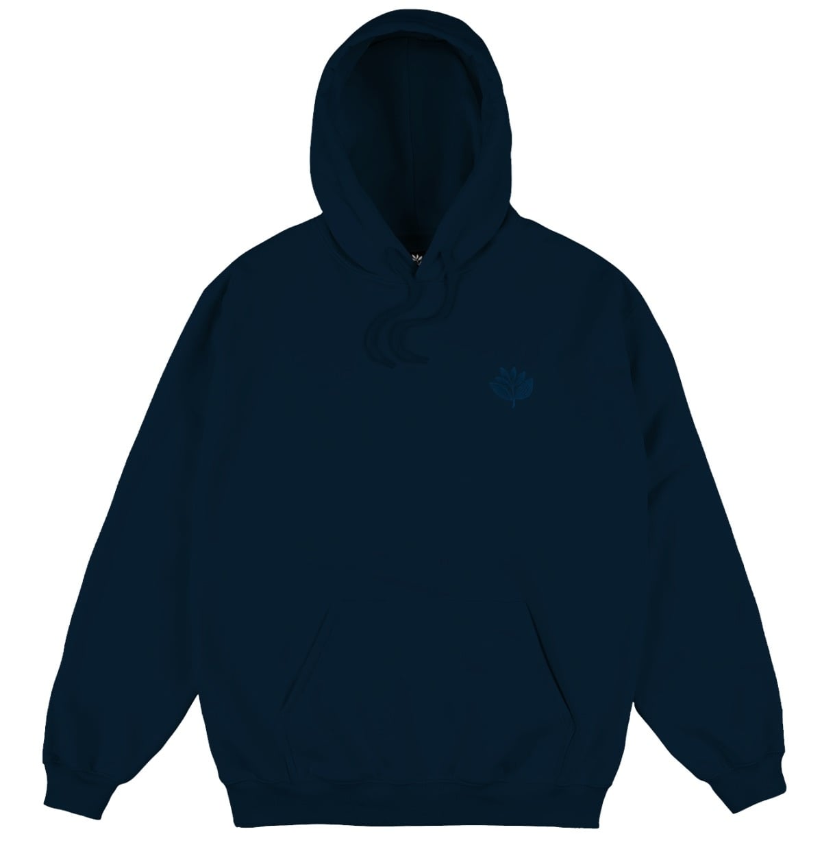 Magenta Denim Plant Hoodie - Navy