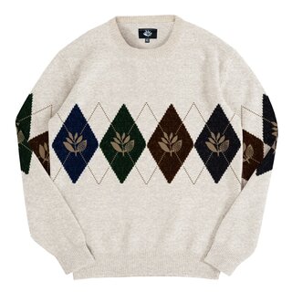 Magenta Academy Knit Crewneck - Natural