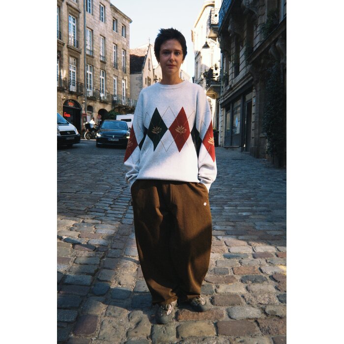 Magenta Academy Knit Crewneck - Natural