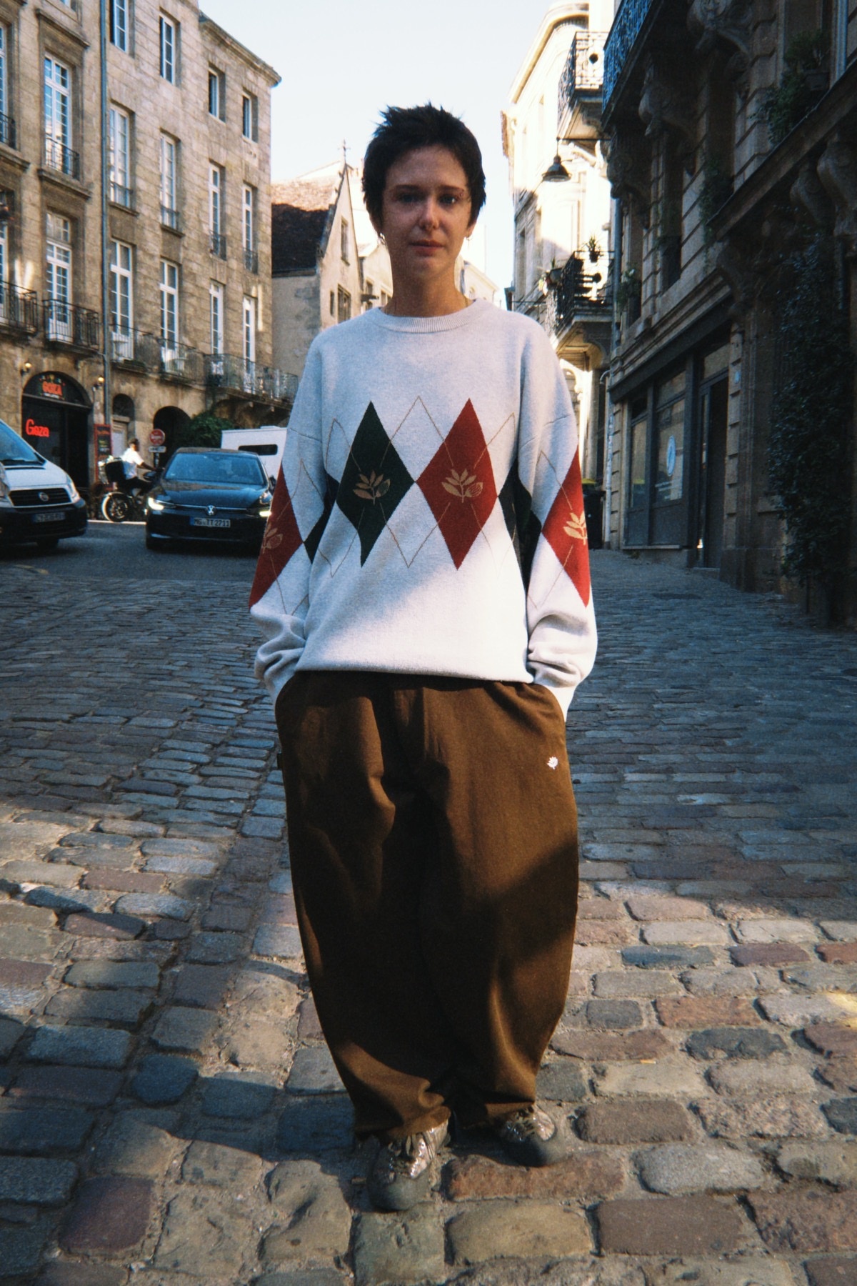 Magenta Academy Knit Crewneck - Natural