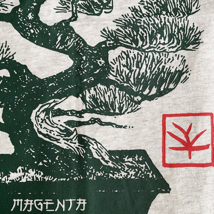 Magenta Bonsai T-Shirt - Ash