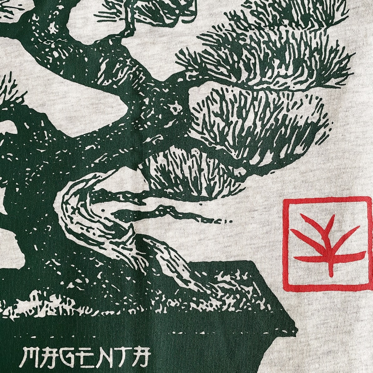 Magenta Bonsai T-Shirt - Ash
