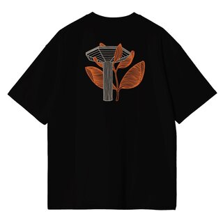 Magenta Pillar T-Shirt - Black