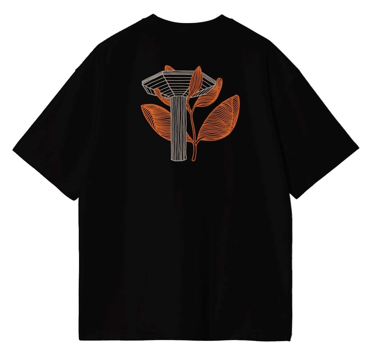 Magenta Pillar T-Shirt - Black