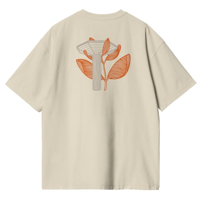 Magenta Pillar T-Shirt - Natural