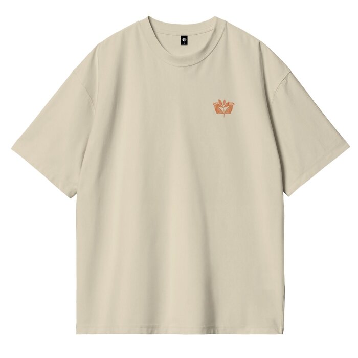 Magenta Pillar T-Shirt - Natural