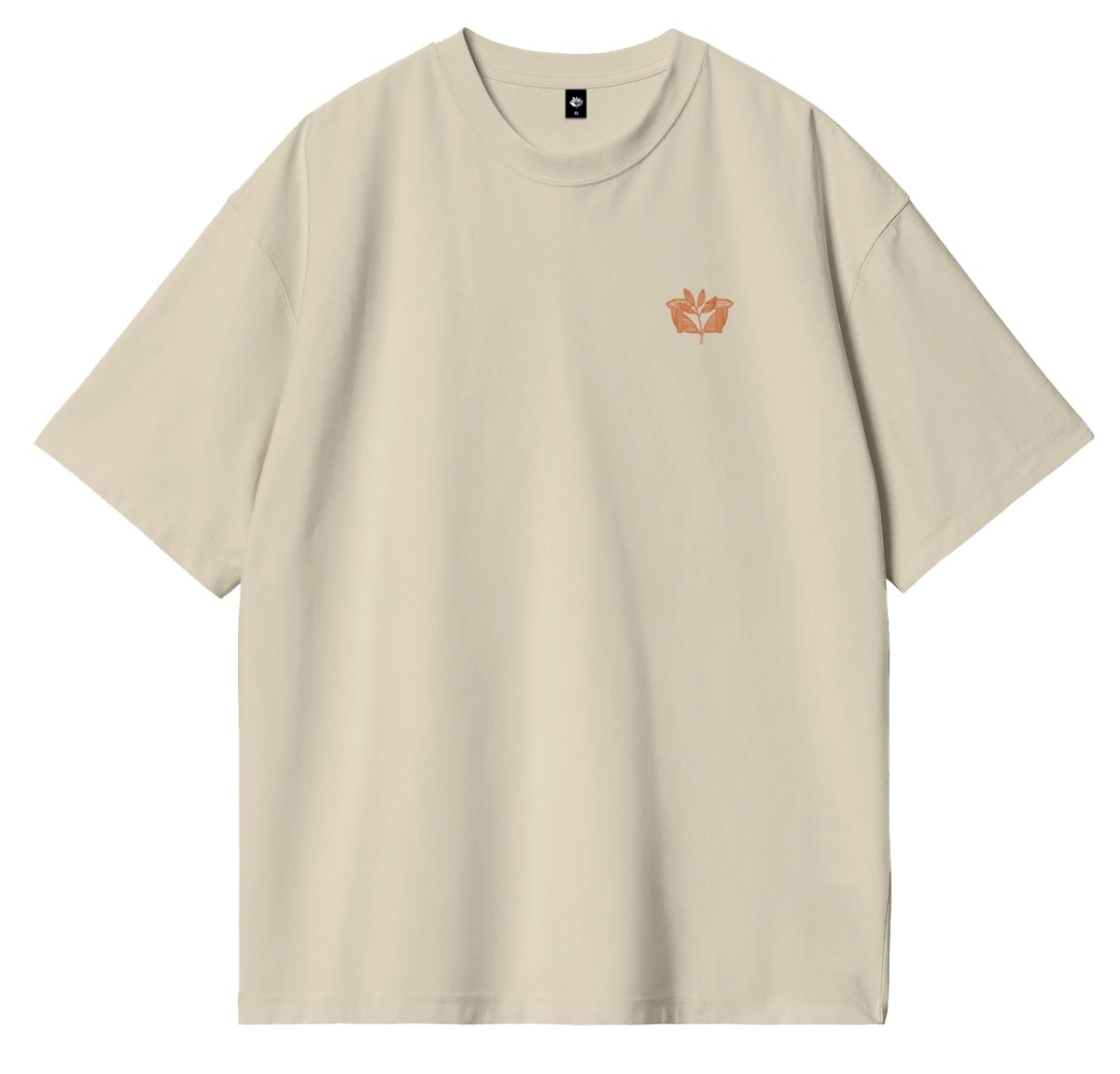 Magenta Pillar T-Shirt - Natural