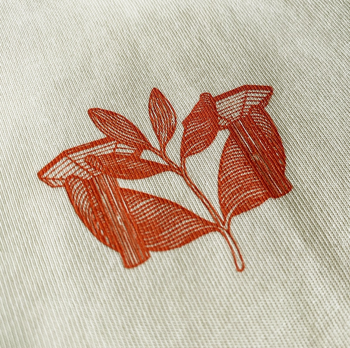 Magenta Pillar T-Shirt - Natural