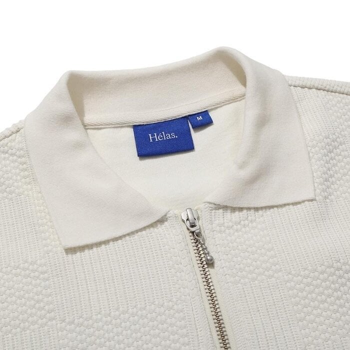 Hélas Paulo L/S Knit Polo - Off White