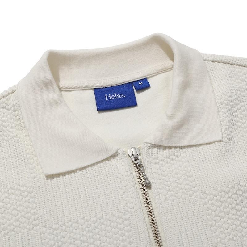 Hélas Paulo L/S Knit Polo - Off White