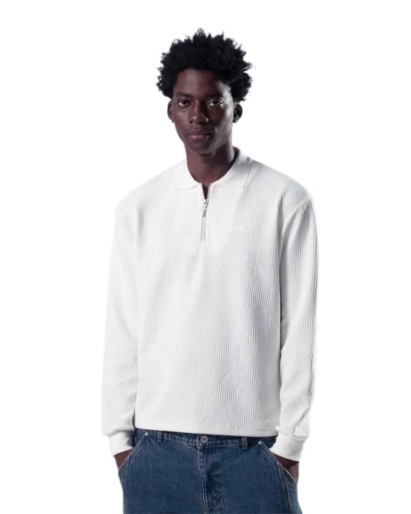 Hélas Paulo L/S Knit Polo - Off White