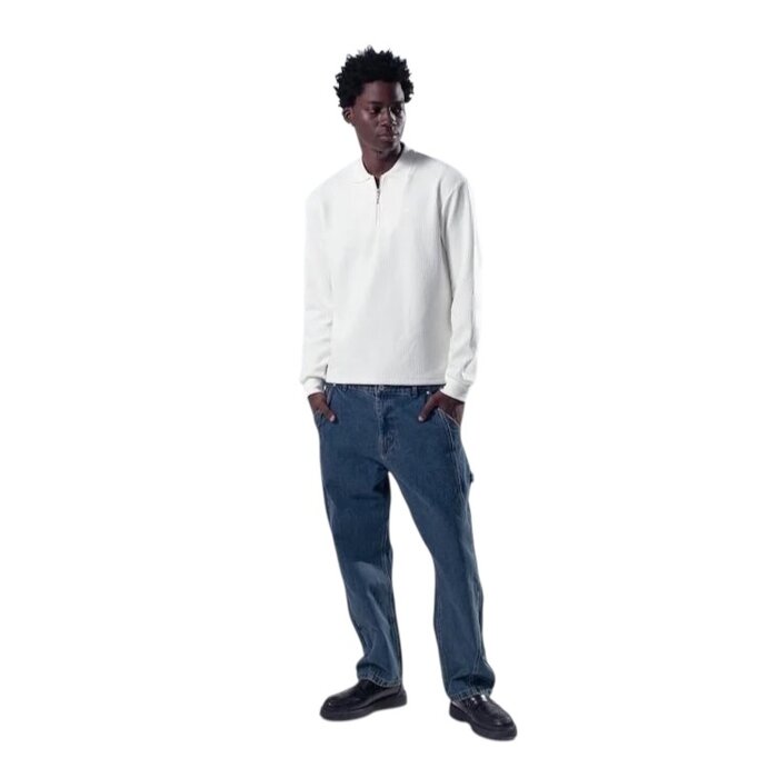 Hélas Paulo L/S Knit Polo - Off White