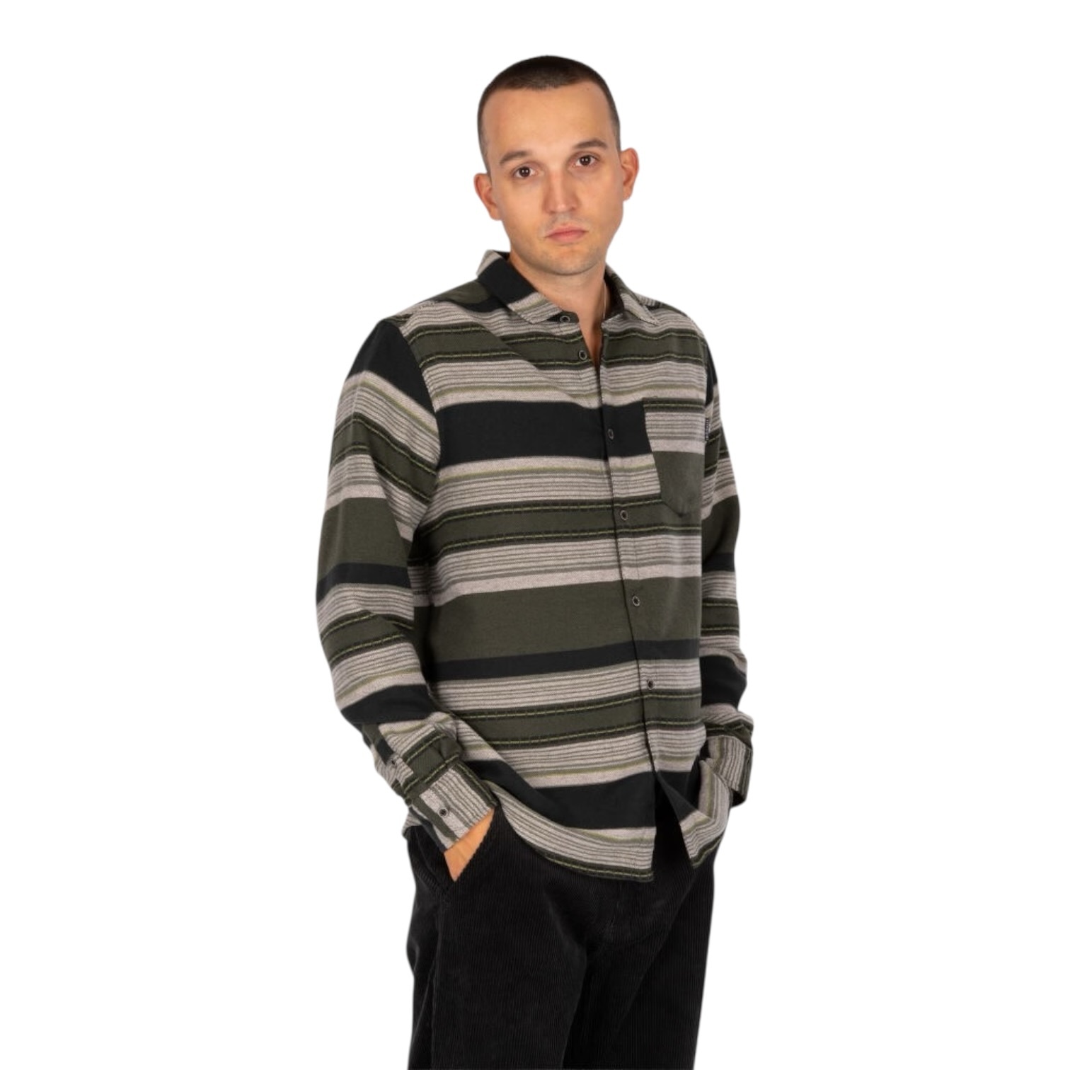 Irie Daily Santania Shirt - Black Olive