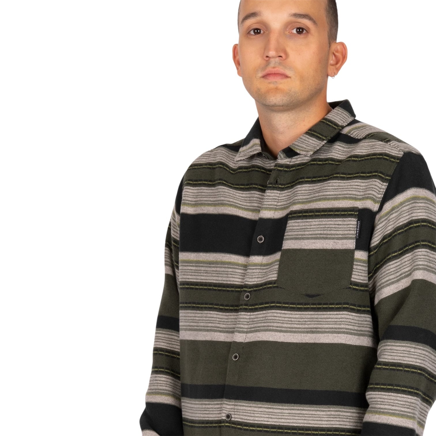 Irie Daily Santania Shirt - Black Olive