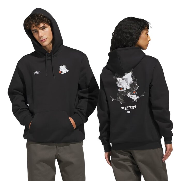 Adidas Skateboarding Temple of Skate Foo Dog Hooded - Black