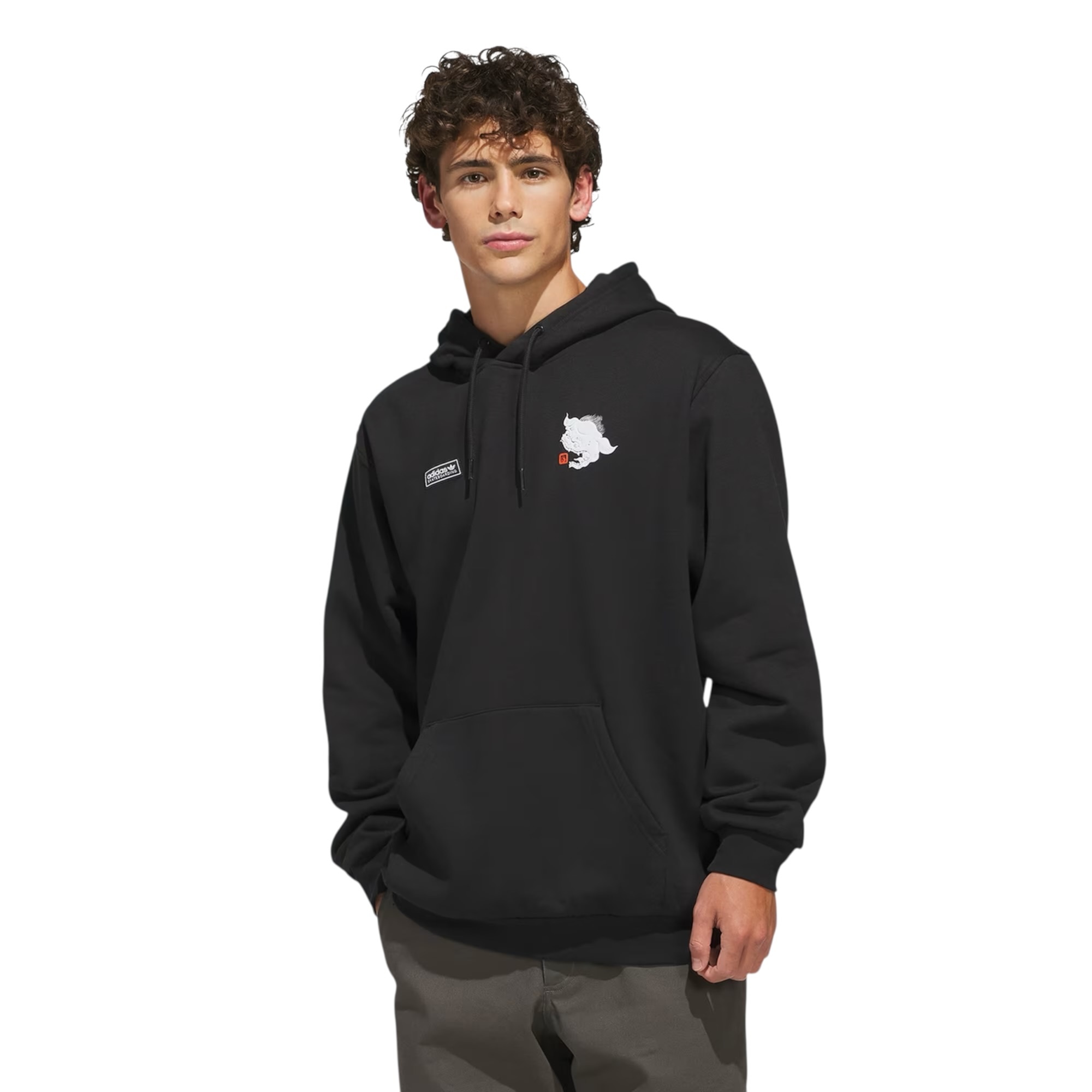 Adidas Skateboarding Temple of Skate Foo Dog Hooded - Black