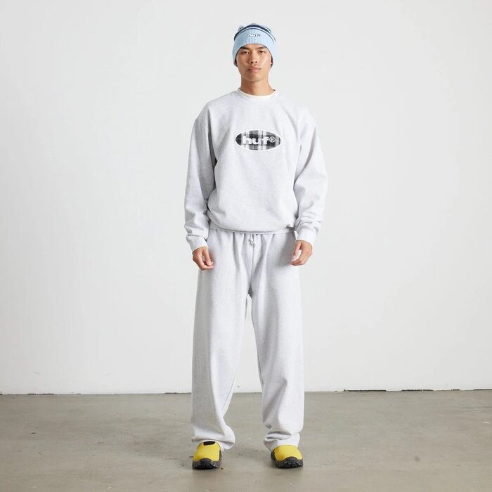 Huf 89 Open Hem Fleece Pant - Heather Grey