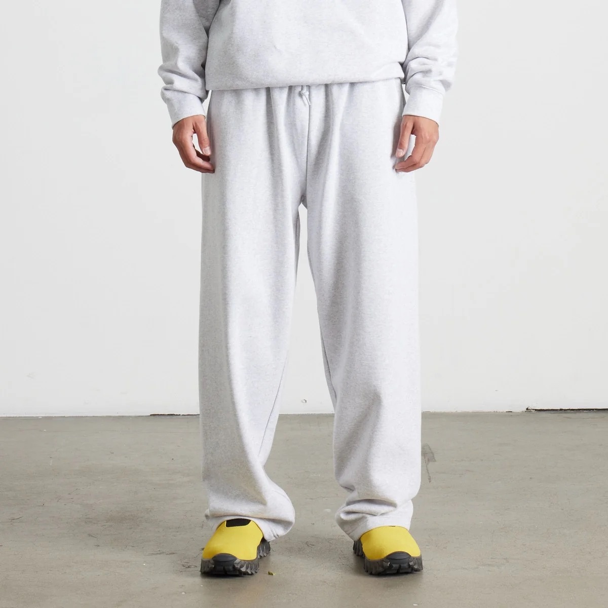 Huf 89 Open Hem Fleece Pant - Heather Grey