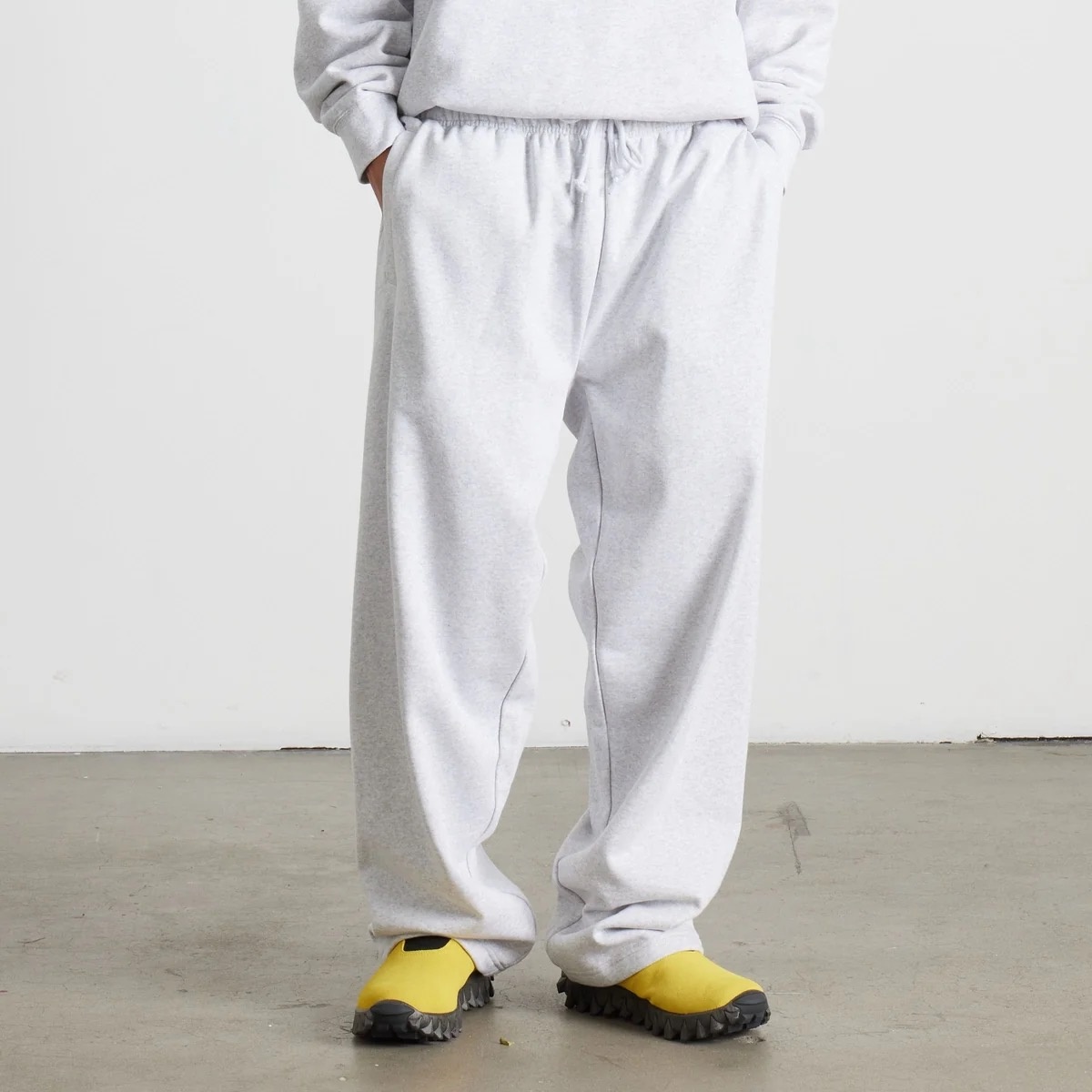 Huf 89 Open Hem Fleece Pant - Heather Grey