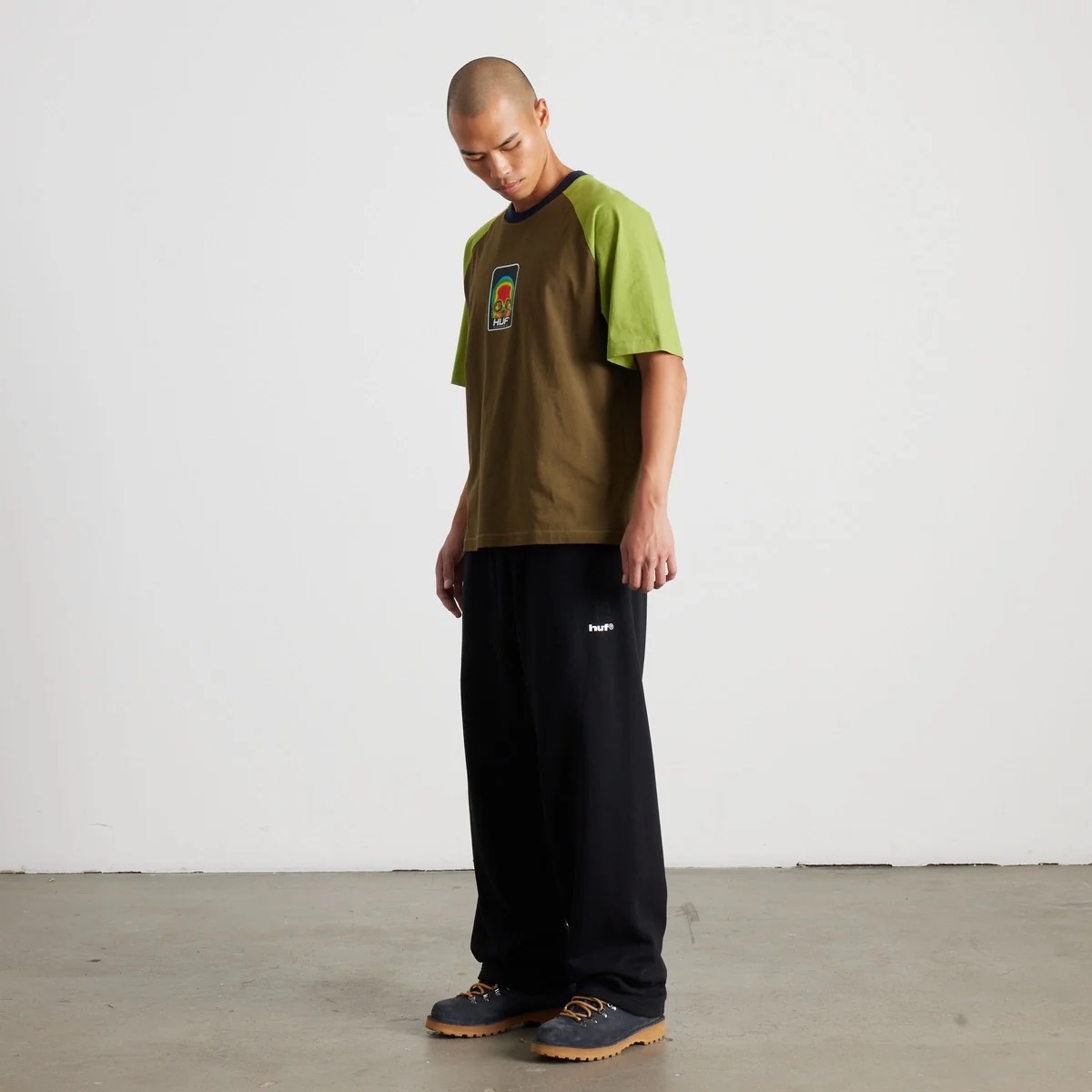 Huf 89 Open Hem Fleece Pant - Black