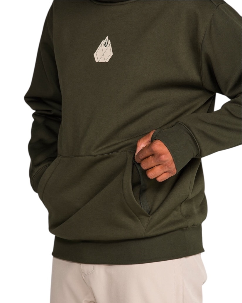 Volcom Hydro Riding Hoodie - Dark Green