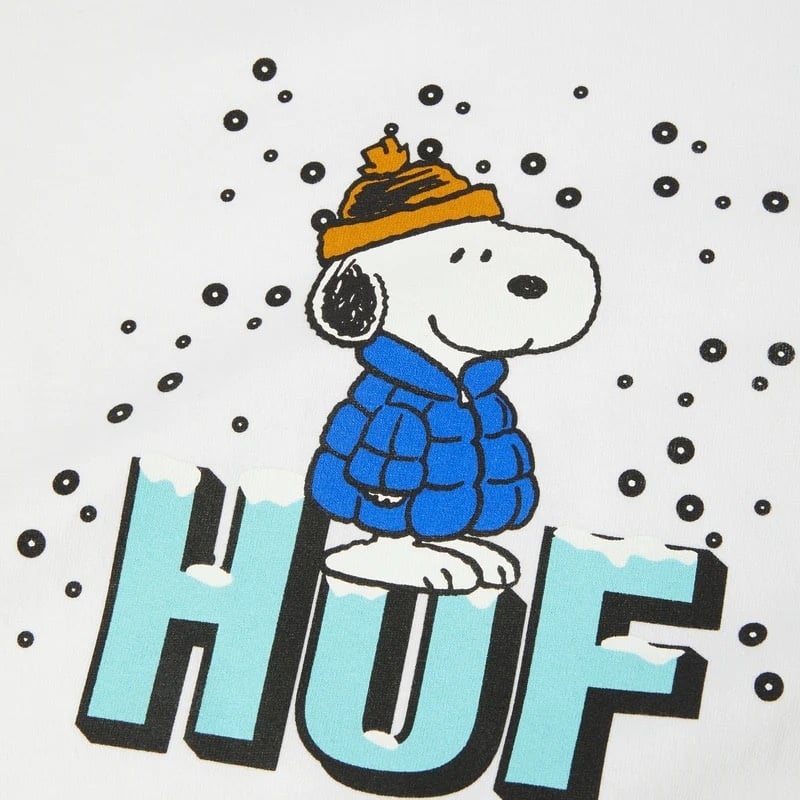 Huf Snoopy Puffer S/S T-Shirt - White