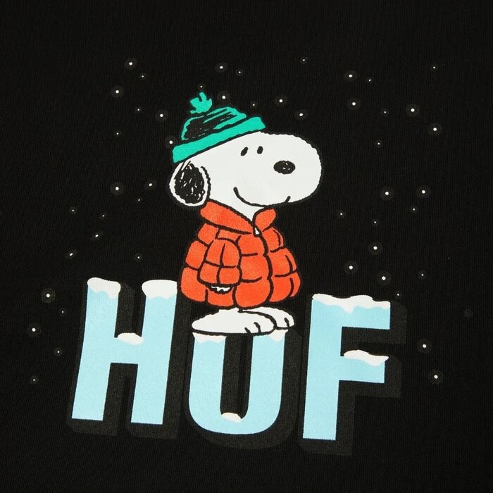 Huf Snoopy Puffer S/S T-Shirt - Black