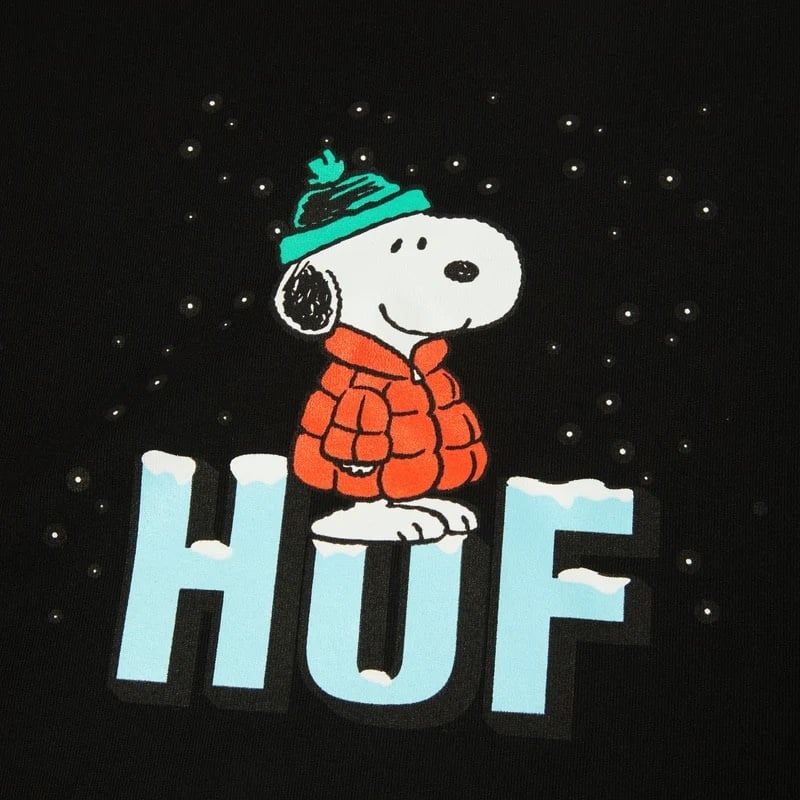 Huf Snoopy Puffer S/S T-Shirt - Black