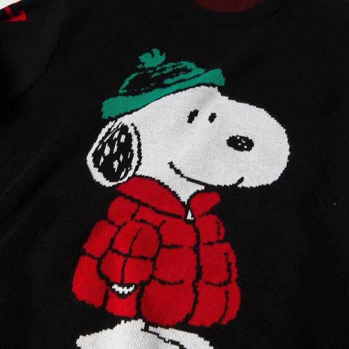 Huf Snoopy Puffer Sweater - Black