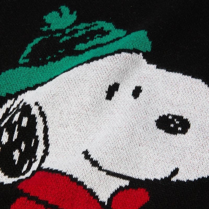 Huf Snoopy Puffer Sweater - Black