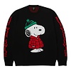 Snoopy Puffer Sweater - Black