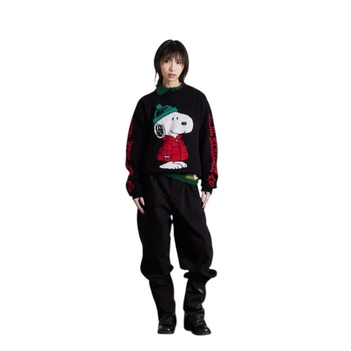 Huf Snoopy Puffer Sweater - Black