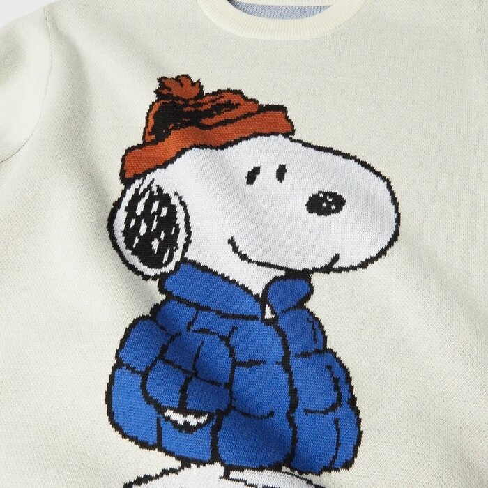 Huf Snoopy Puffer Sweater - Bleach