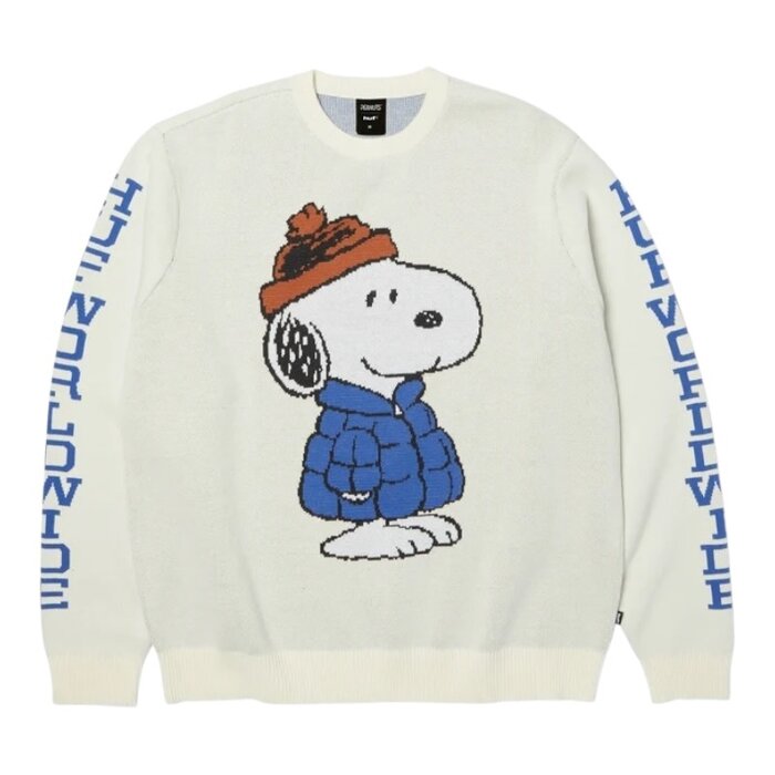 Huf Snoopy Puffer Sweater - Bleach