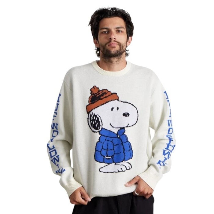 Huf Snoopy Puffer Sweater - Bleach