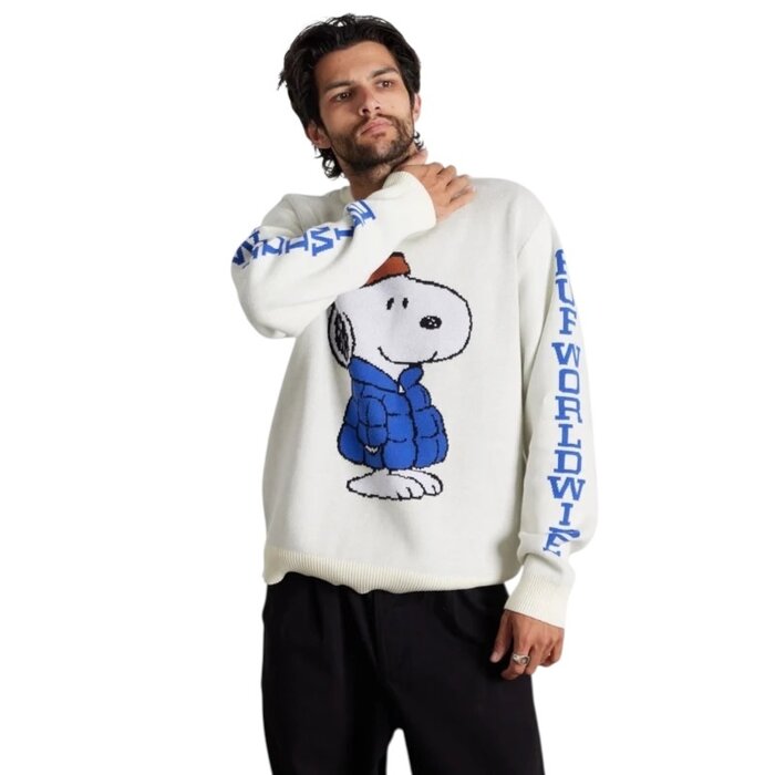 Huf Snoopy Puffer Sweater - Bleach