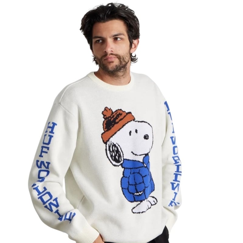 Huf Snoopy Puffer Sweater - Bleach