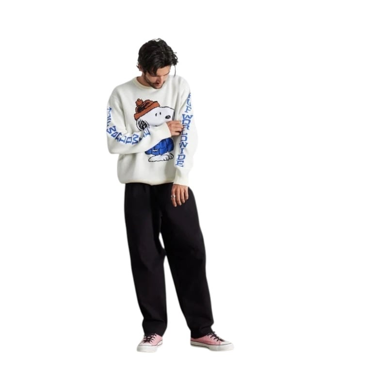 Huf Snoopy Puffer Sweater - Bleach