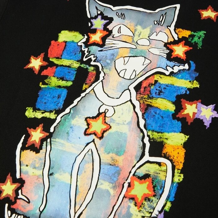 Huf Mia Star Cat Crew - Black