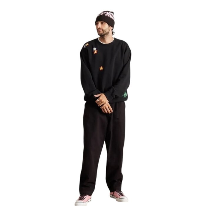 Huf Mia Star Cat Crew - Black