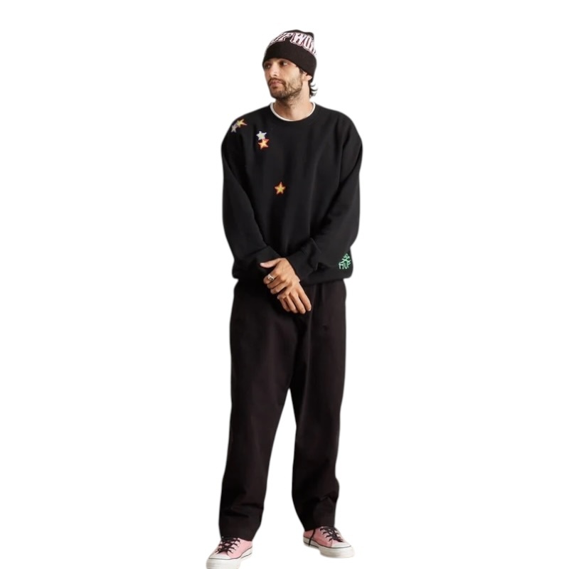 Huf Mia Star Cat Crew - Black
