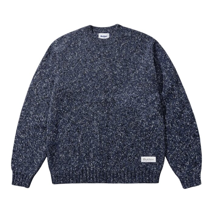 Butter Speckle Knit Sweater - Navy