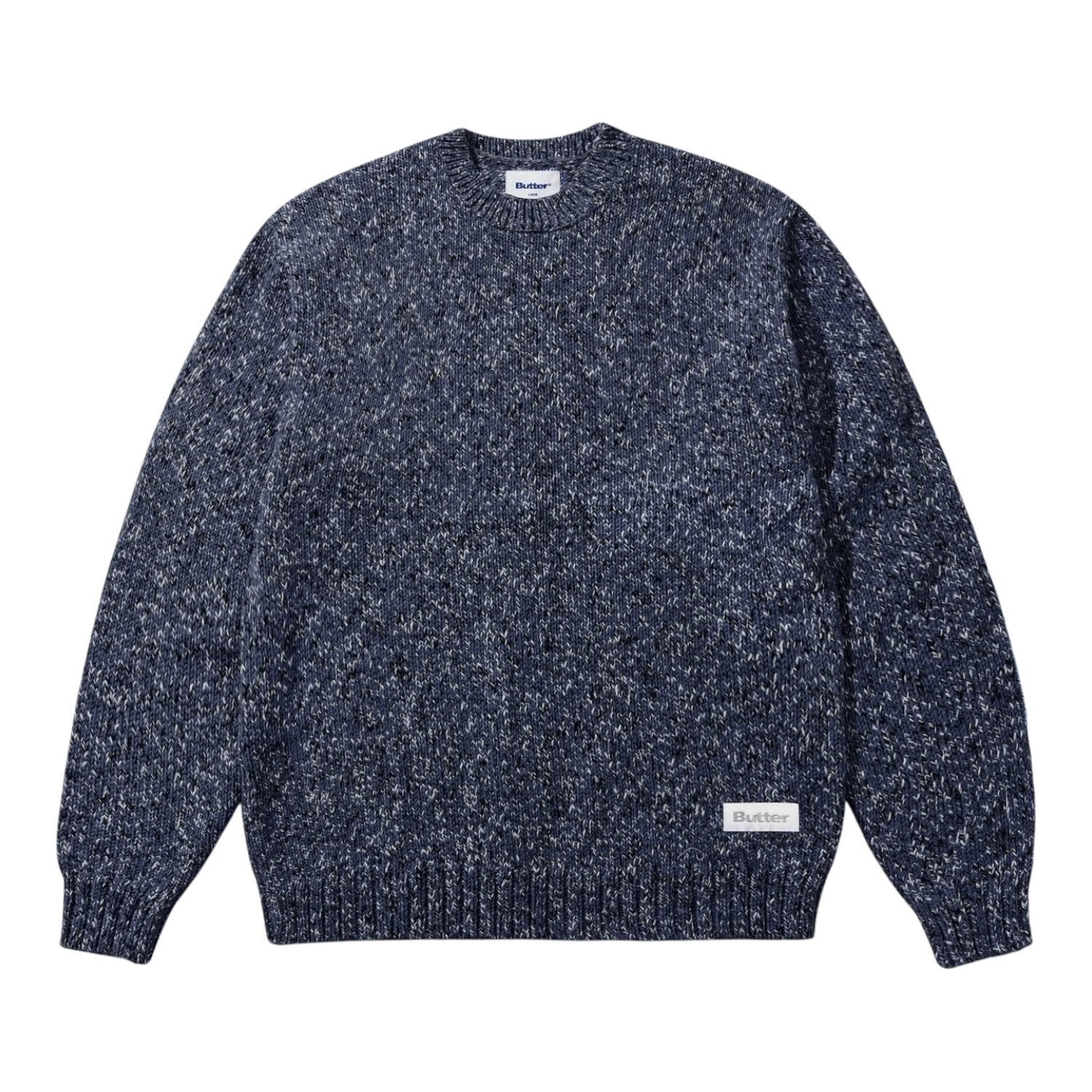 Butter Speckle Knit Sweater - Navy